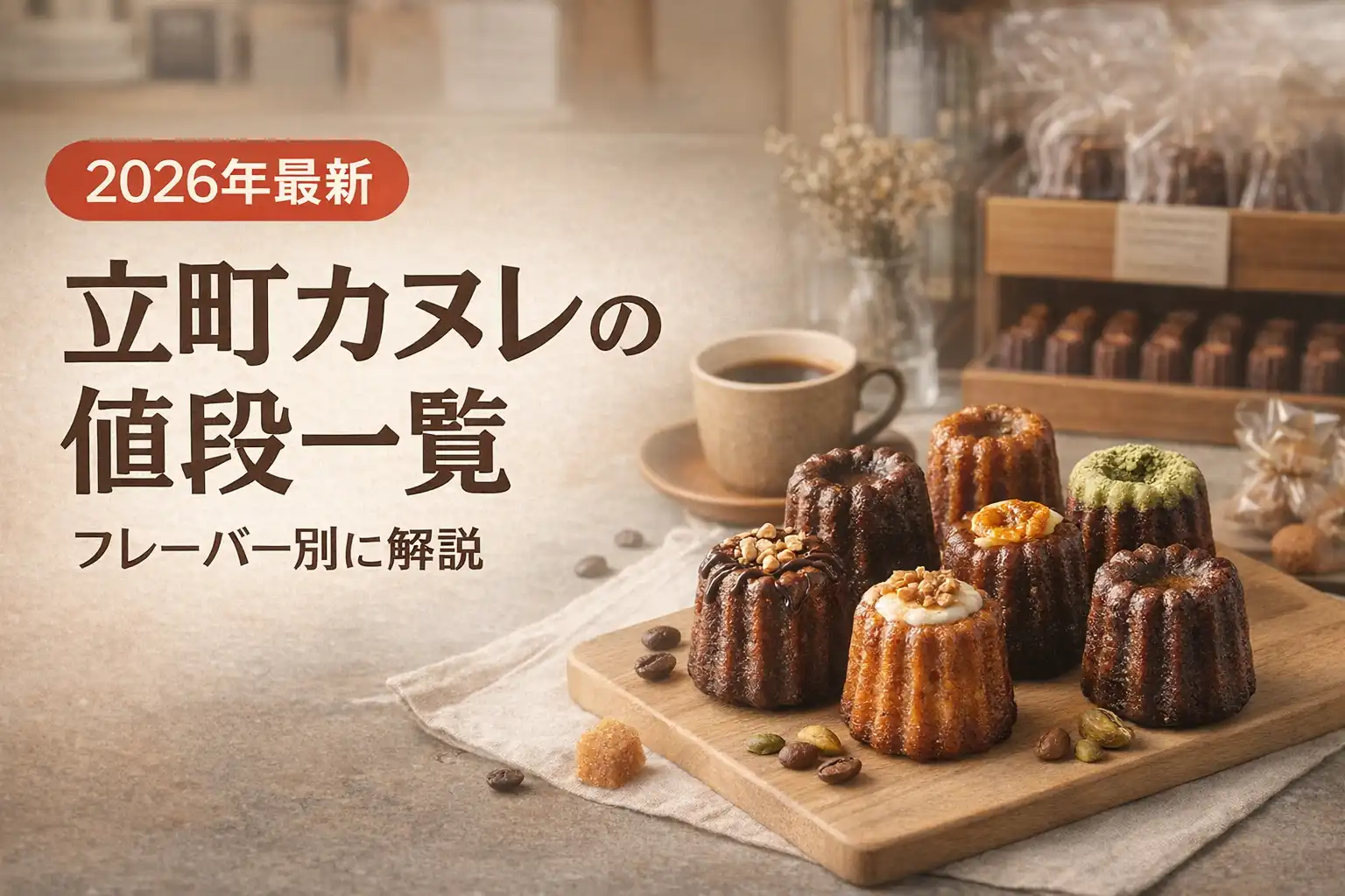 【2026年最新】立町カヌレの値段一覧｜フレーバー別に解説