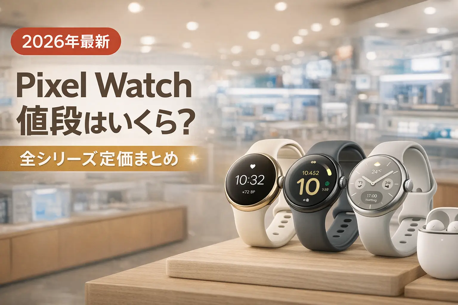 【2026年最新】Pixel Watch 値段はいくら？全シリーズ定価まとめ