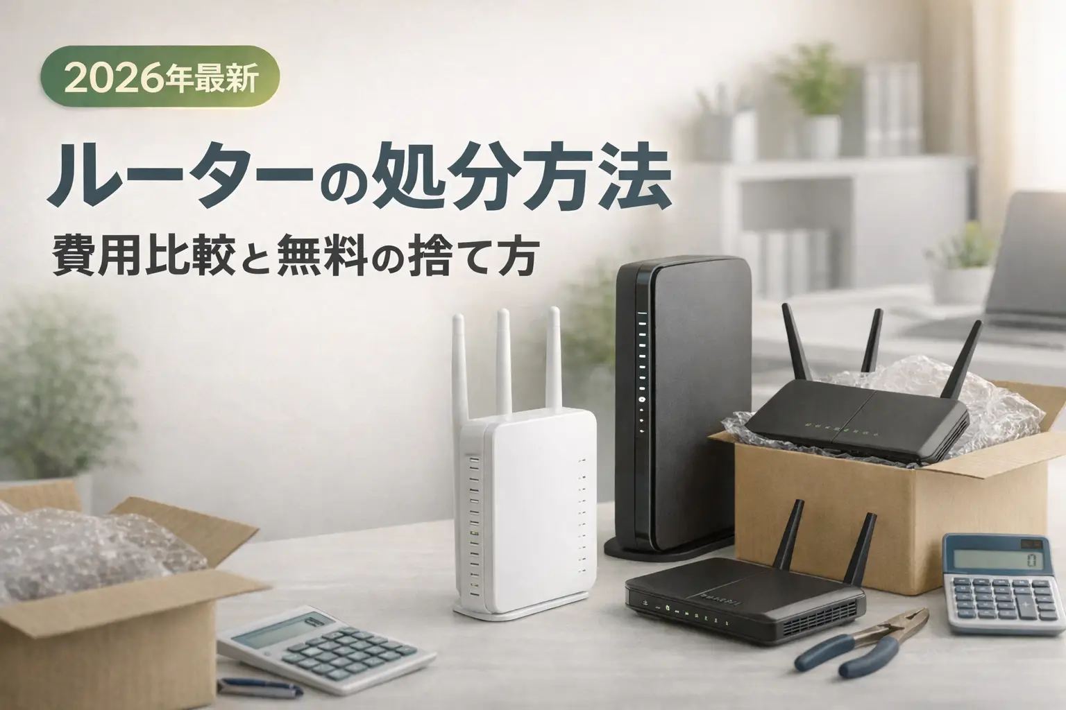 【2026年最新】ルーターの処分方法｜費用比較と無料の捨て方