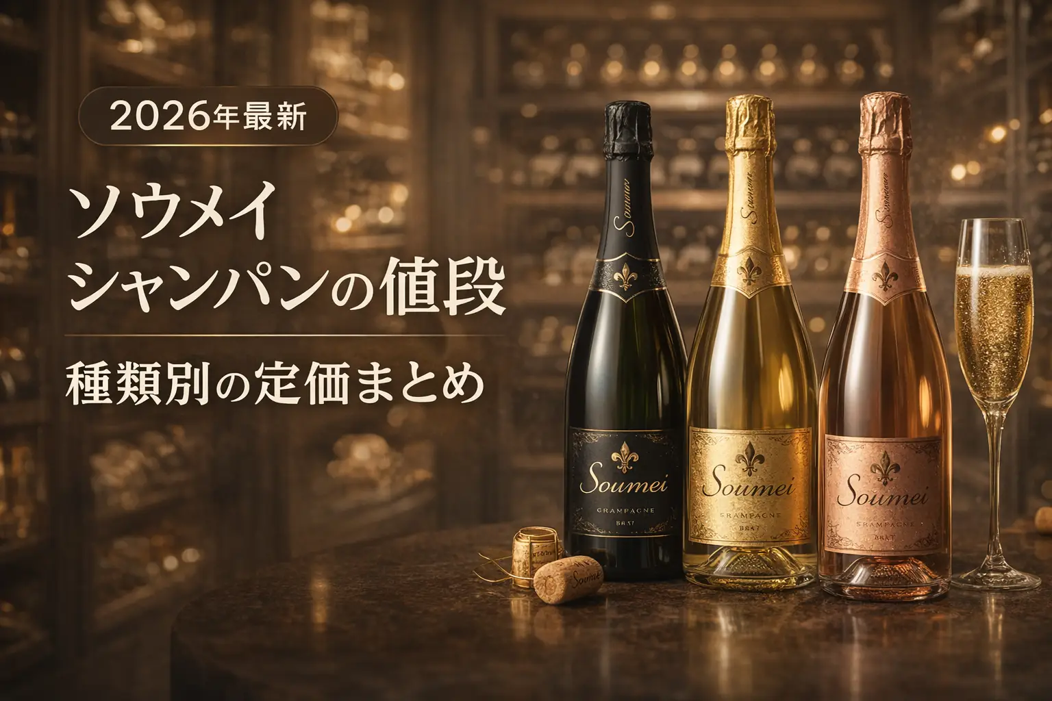 2026年最新】ソウメイ シャンパンの値段｜種類別の定価まとめ | プライシー
