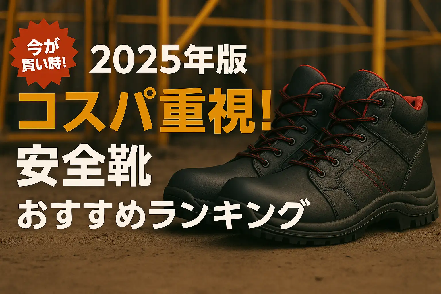 【2025年版】コスパ重視！安全靴おすすめランキング