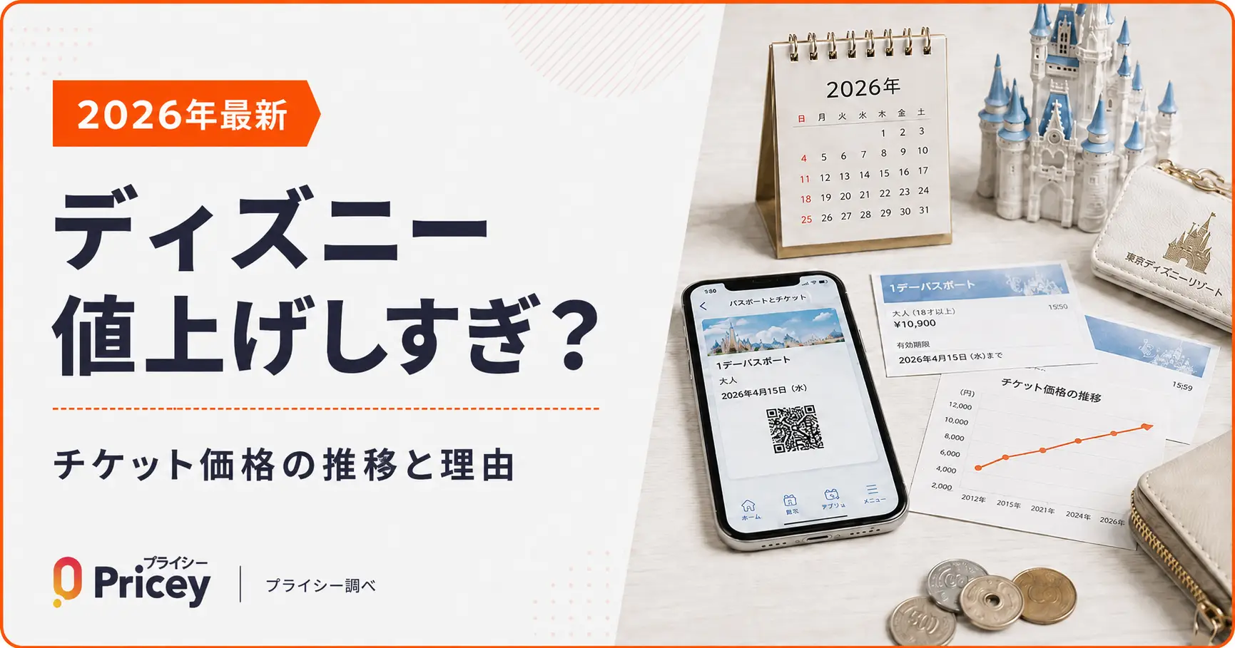 【2026年8月】ディズニー値上げしすぎ？チケット価格の推移と理由