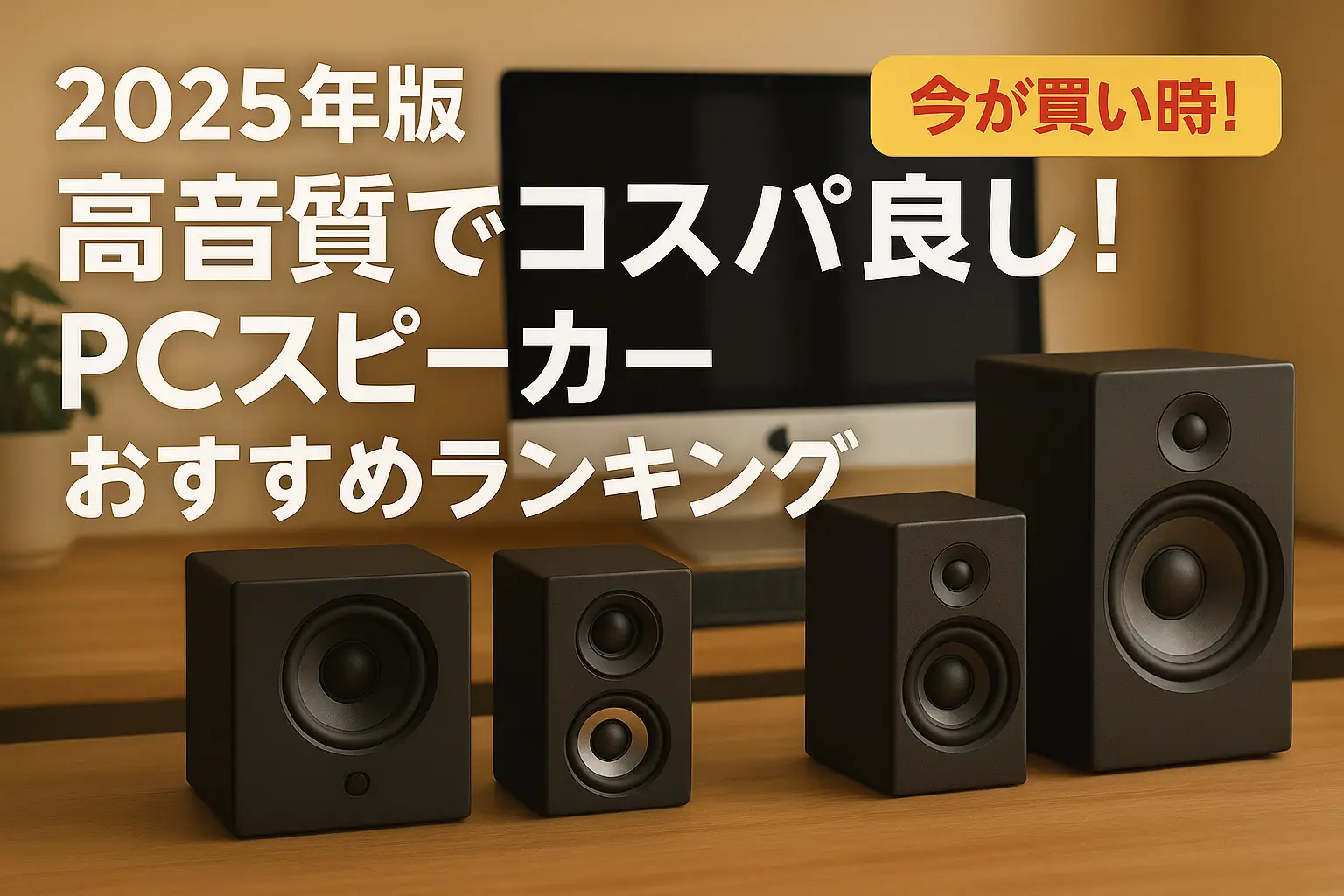 【2025年版】高音質でコスパ良し！PCスピーカーおすすめランキング