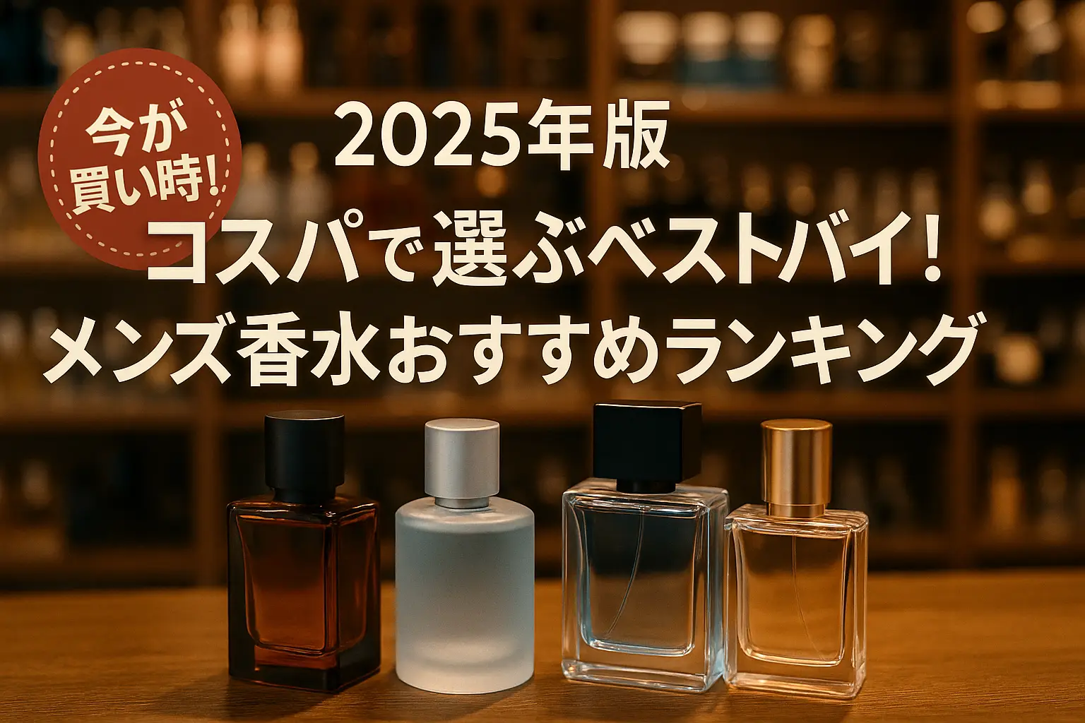 【2025年版】コスパで選ぶベストバイ！メンズ香水おすすめランキング