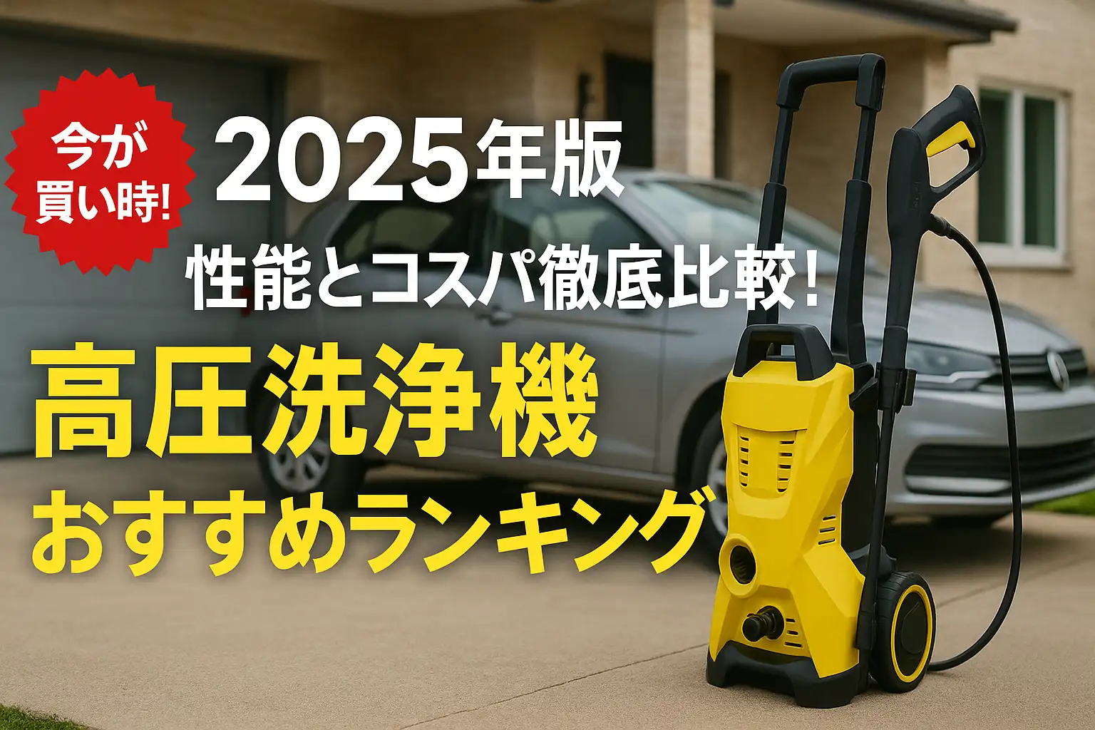 【2025年版】性能とコスパ徹底比較！高圧洗浄機おすすめランキング