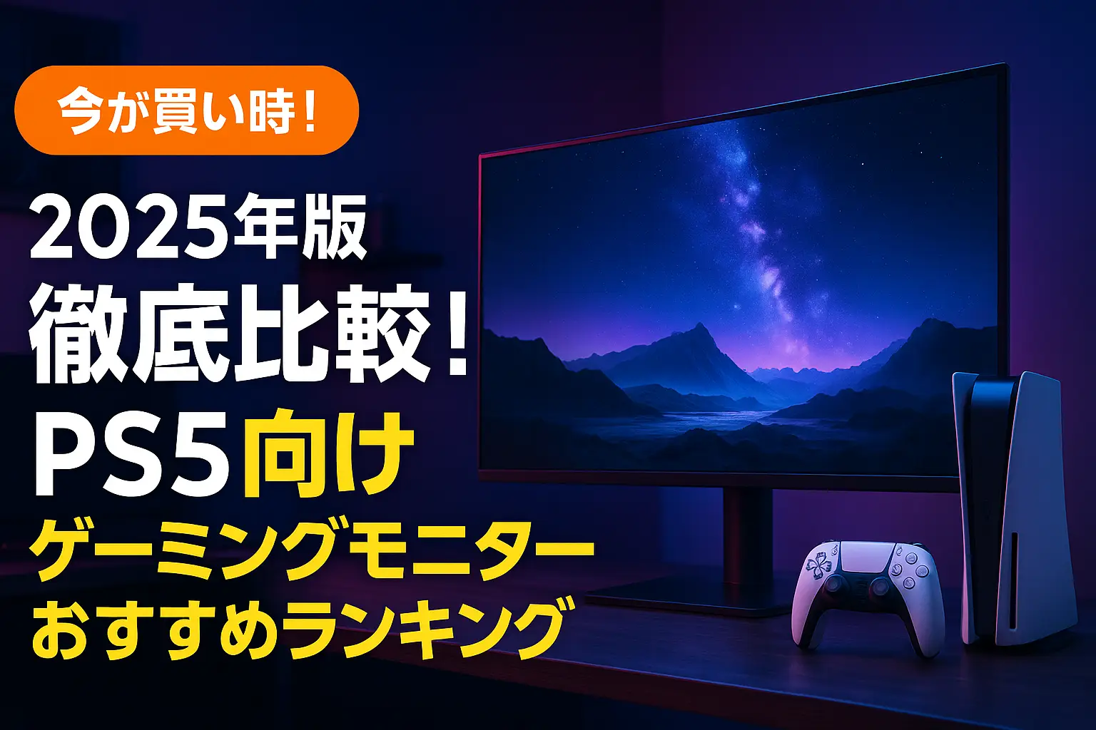【2025年版】徹底比較！PS5向けゲーミングモニターおすすめランキング